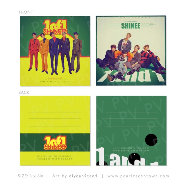 Shinee Album Postcard 1of1 1and1 Kpop Shopee Philippines