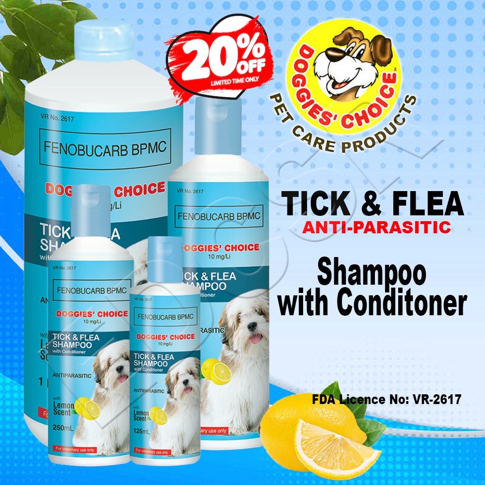 Doggies Choice Tick & Flea Shampoo w/ Conditioner Shopee Philippines