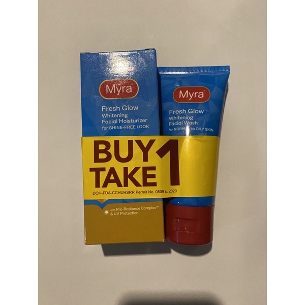 myra E Fresh glow facial moisturizer 40ml + myra e facial wash 50ml