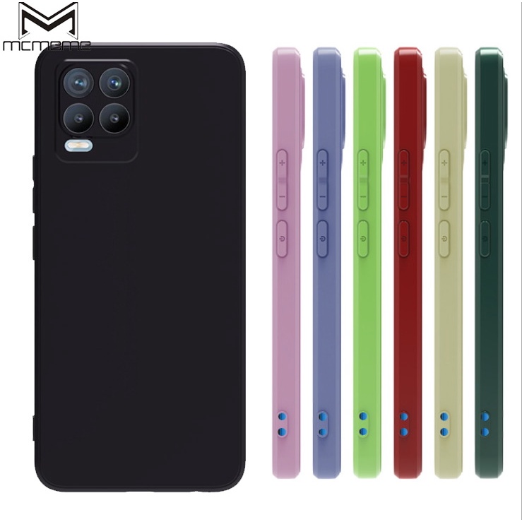 Cover In Silicone Per Realme 8i + Pellicola Vetro Temperato - Custodia Protettiva Trasparente