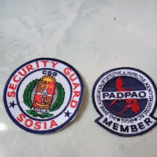 Security Guard Patches Padpao and Socia #1