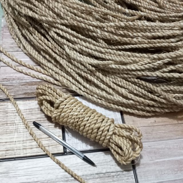 Abaca Rope Manila Hemp 7mm [5 Yards] | Shopee Philippines