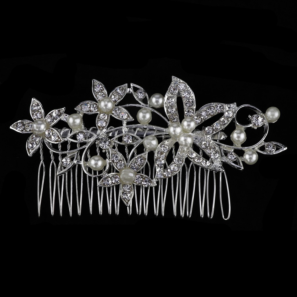 silver hair accessories