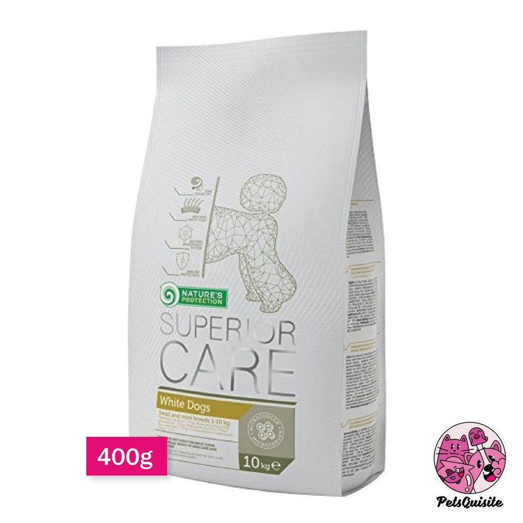 nature's protection superior care white dogs small and mini breeds