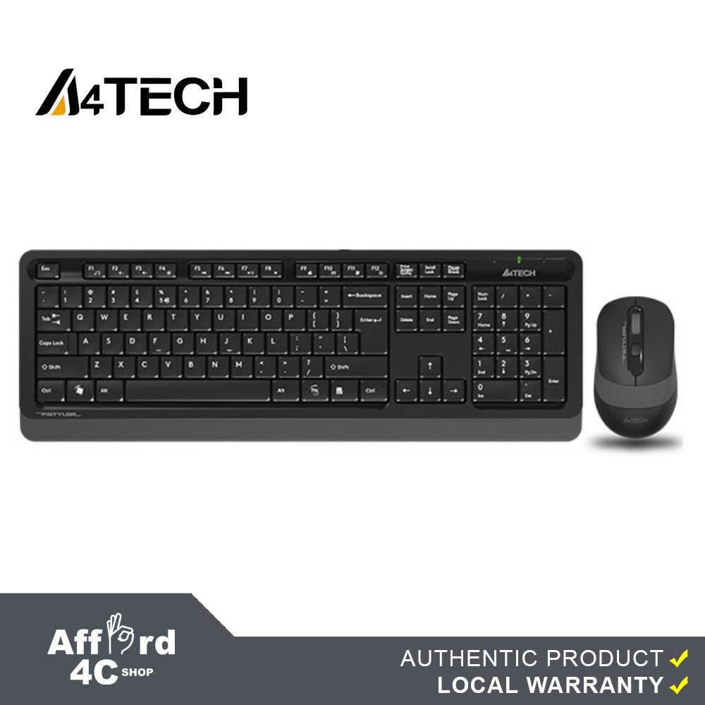 A4tech FG1010 Fstyler 2.4G Power-Saving Wireless Keyboard and Mouse ...