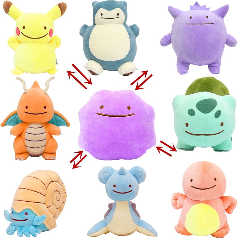 ditto bulbasaur reversible plush