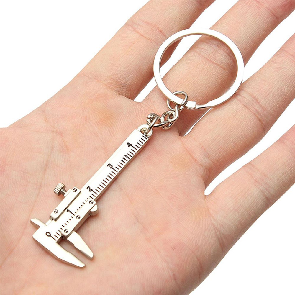 Details about   Portable Pendant 3D Key Ring Key Fob Vernier Caliper Key Chain Key Holder 