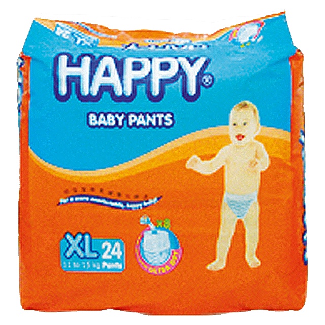 Happy Diaper Pants Xl 24's | Shopee Philippines