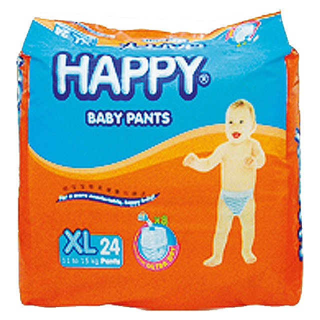 Happy Diaper Pants Xl 24's Shopee Philippines