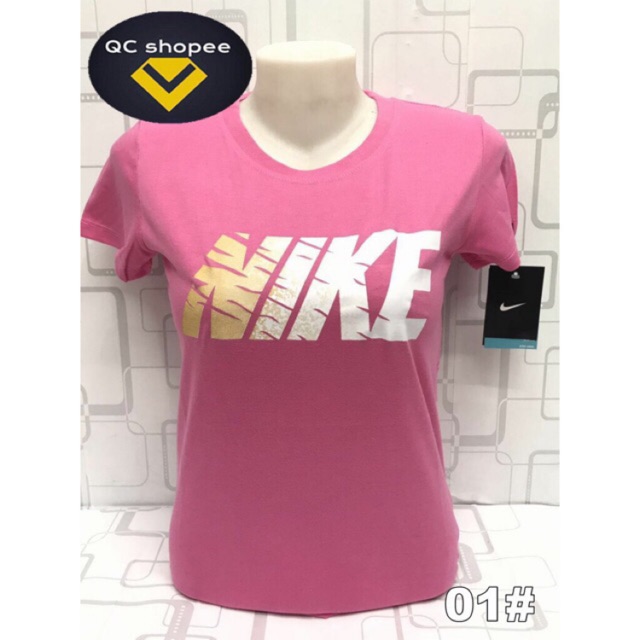 nike t shirt women's pink