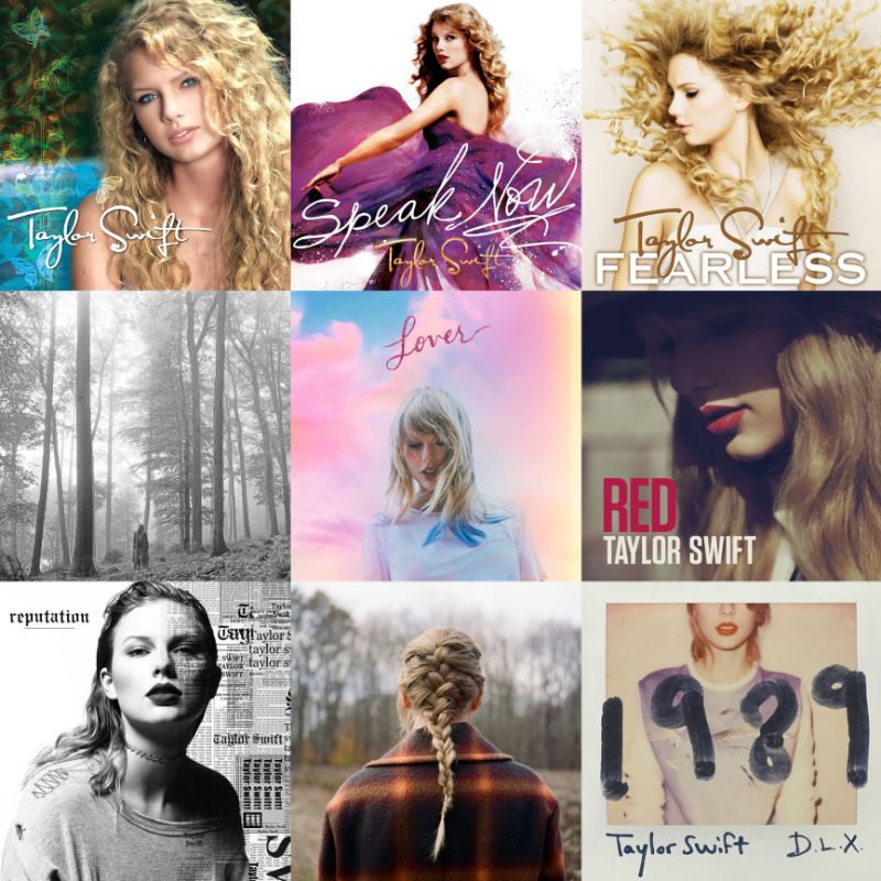 Taylor Swift Album Covers