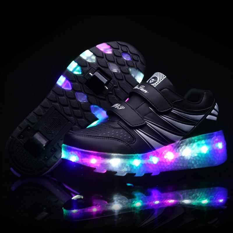 blue led shoes
