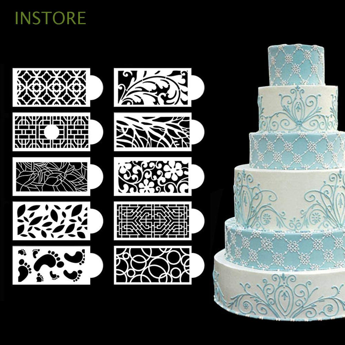 INSTORE Sugarcraft Texture Sheet Decoration Templates Cake Mold