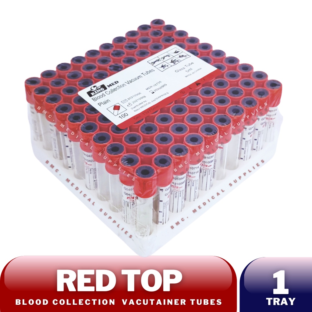 Red Top (5ml) | Blood Collector (Plain) | Shopee Philippines