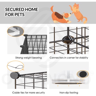 Organono DIY Big Metal Net Pet Dog Cage Adjustable Cages Home For Pet Dog Fence Playpen - 35cm Panel #7
