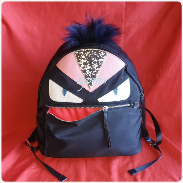 fendi monster eyes backpack