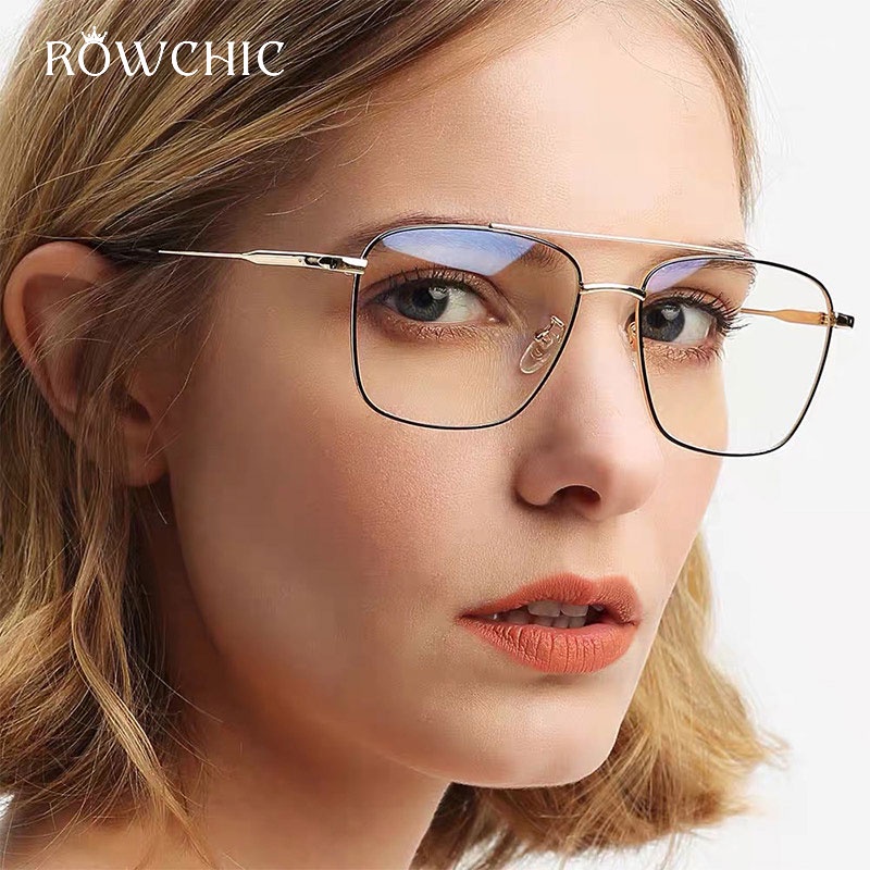 Anti Radiation Eyeglass Photochromic Eye Glasses for Woman and Man Replaceable Lens UV400