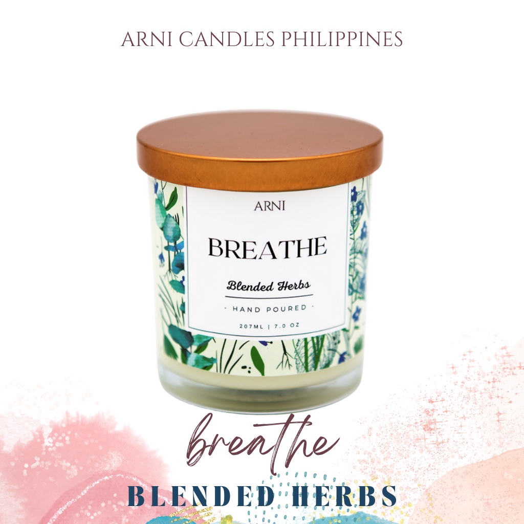 Peppermint and Eucalyptus | 207ml | Scented Soy Candle | Breathe| Luxury | Arni Candles Philippines #6