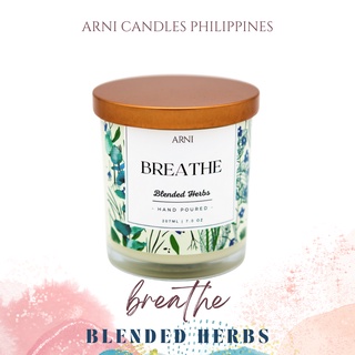 Peppermint and Eucalyptus | 207ml | Scented Soy Candle | Breathe| Luxury | Arni Candles Philippines #6