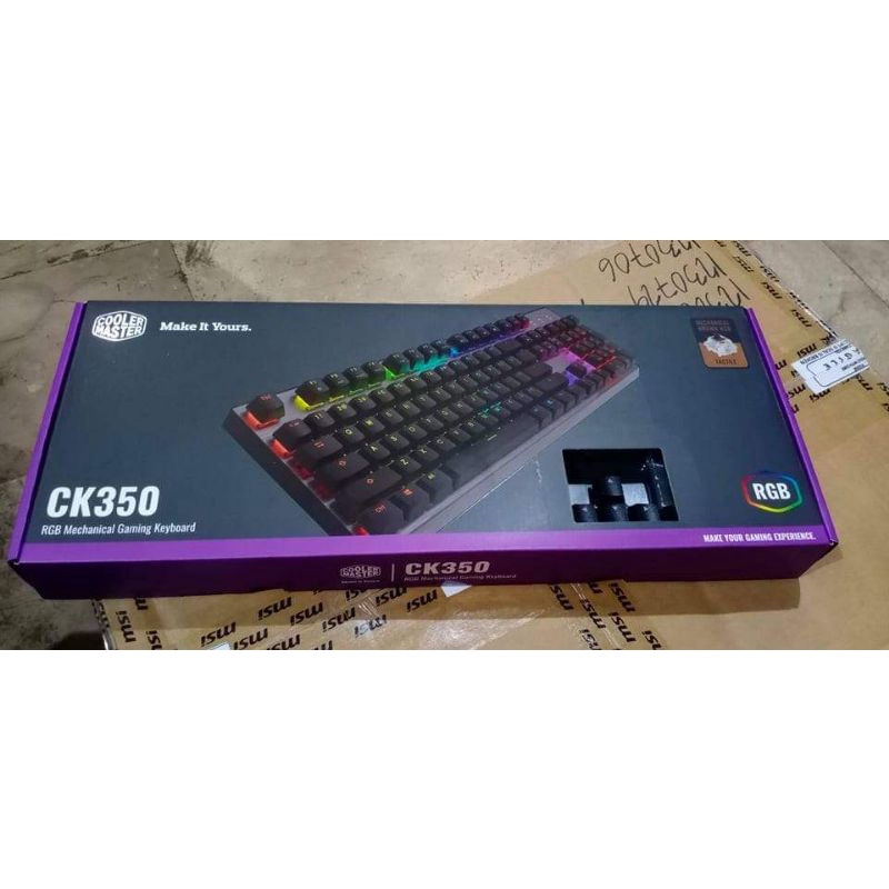 COOLER MASTER CK350 RGB GAMING MECHANICAL KEYBOARD (BROWN SWITCH ...