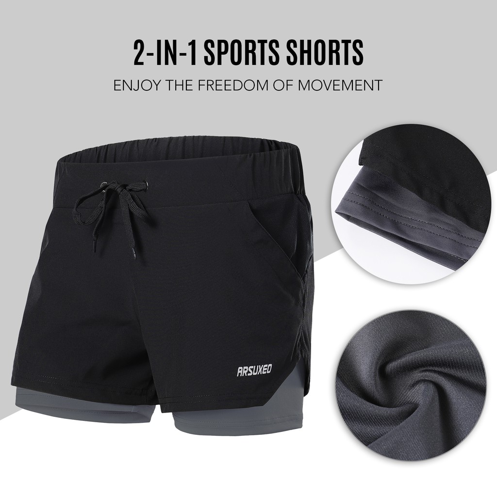 2 in 1 jogging shorts