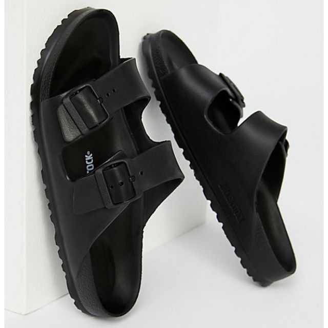 black rubber birkenstocks