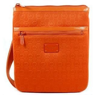 michael kors monogram bag orange