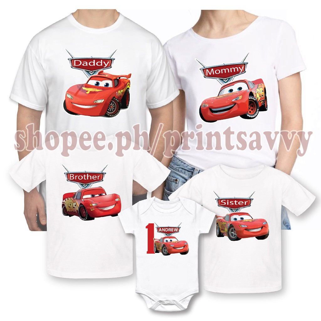 Family Shirt - Mcqueen Cars - Matching 