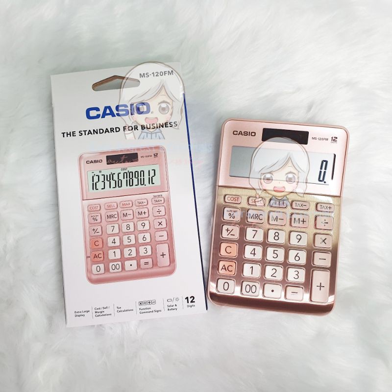 rose gold calculator casio