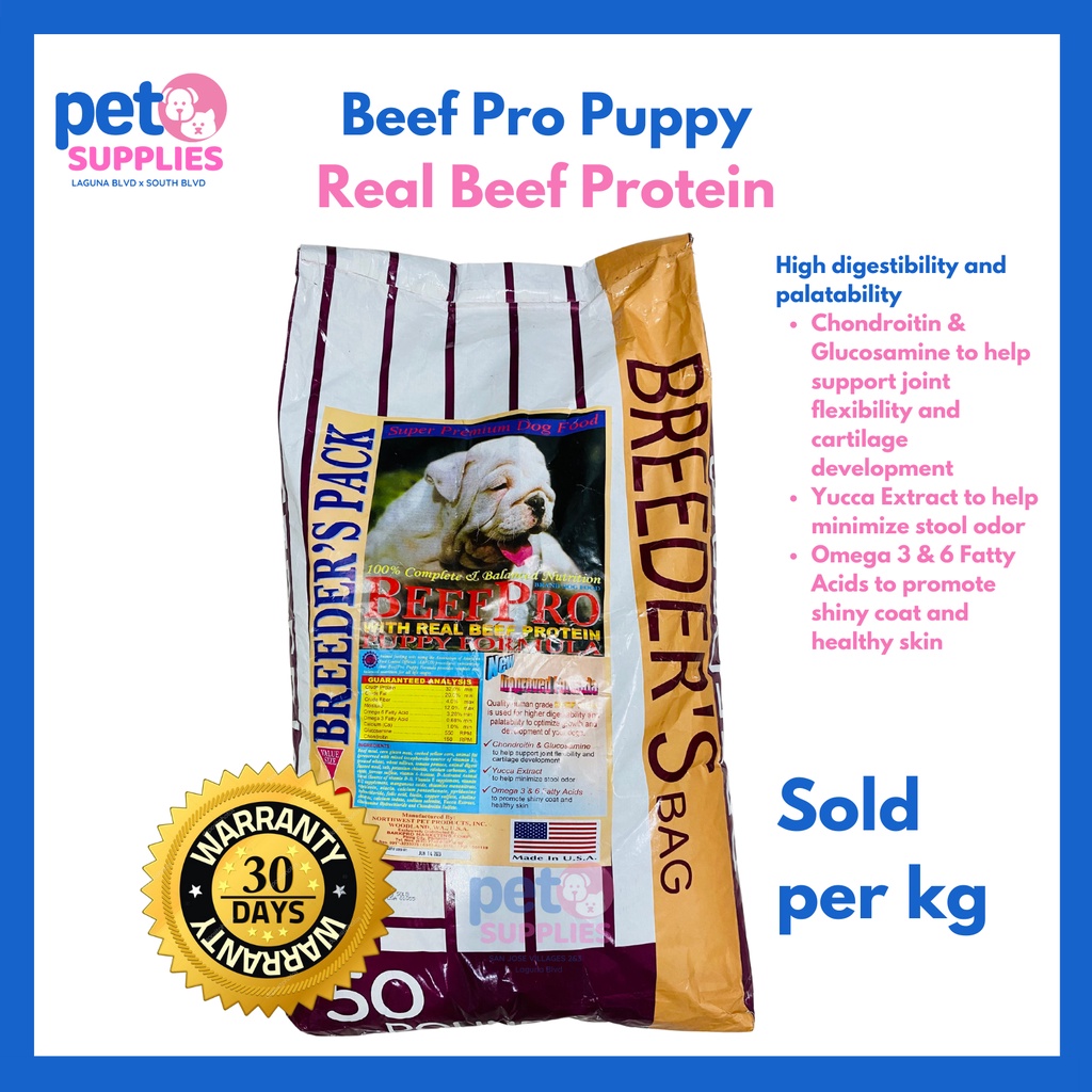 BEEF PRO PUPPY DOG FOOD SOLD PER 1KG REPACKED Shopee Philippines