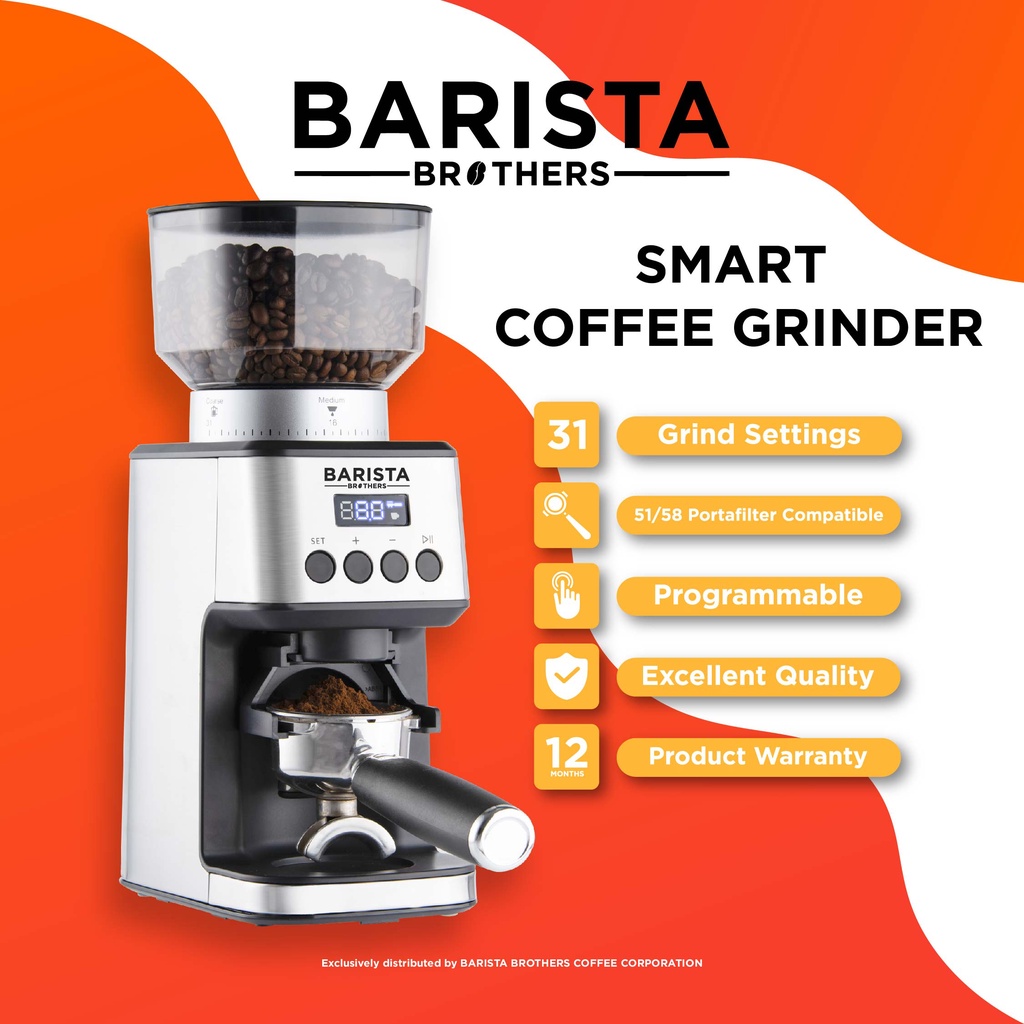 Barista Brothers Smart Coffee Grinder Conical Burr Fit for 58mm/51mm