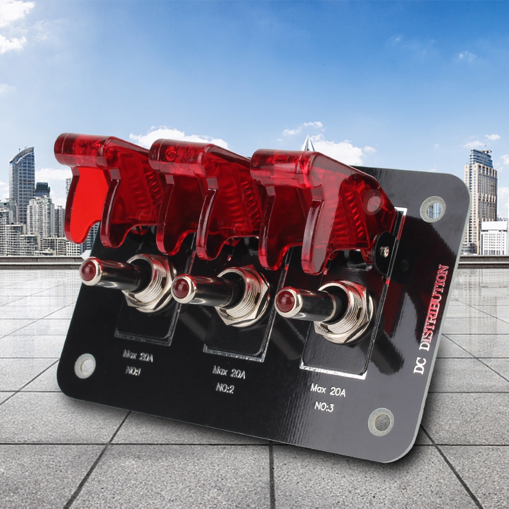 For Car Truck Caravan 20A DC 1224V WIth Fuse Ignition Switch Panel