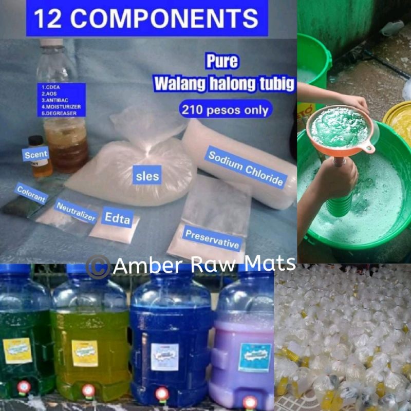 Panimulang Negosyo Premium Dishwashing Liquid Kit Ingredients Raw