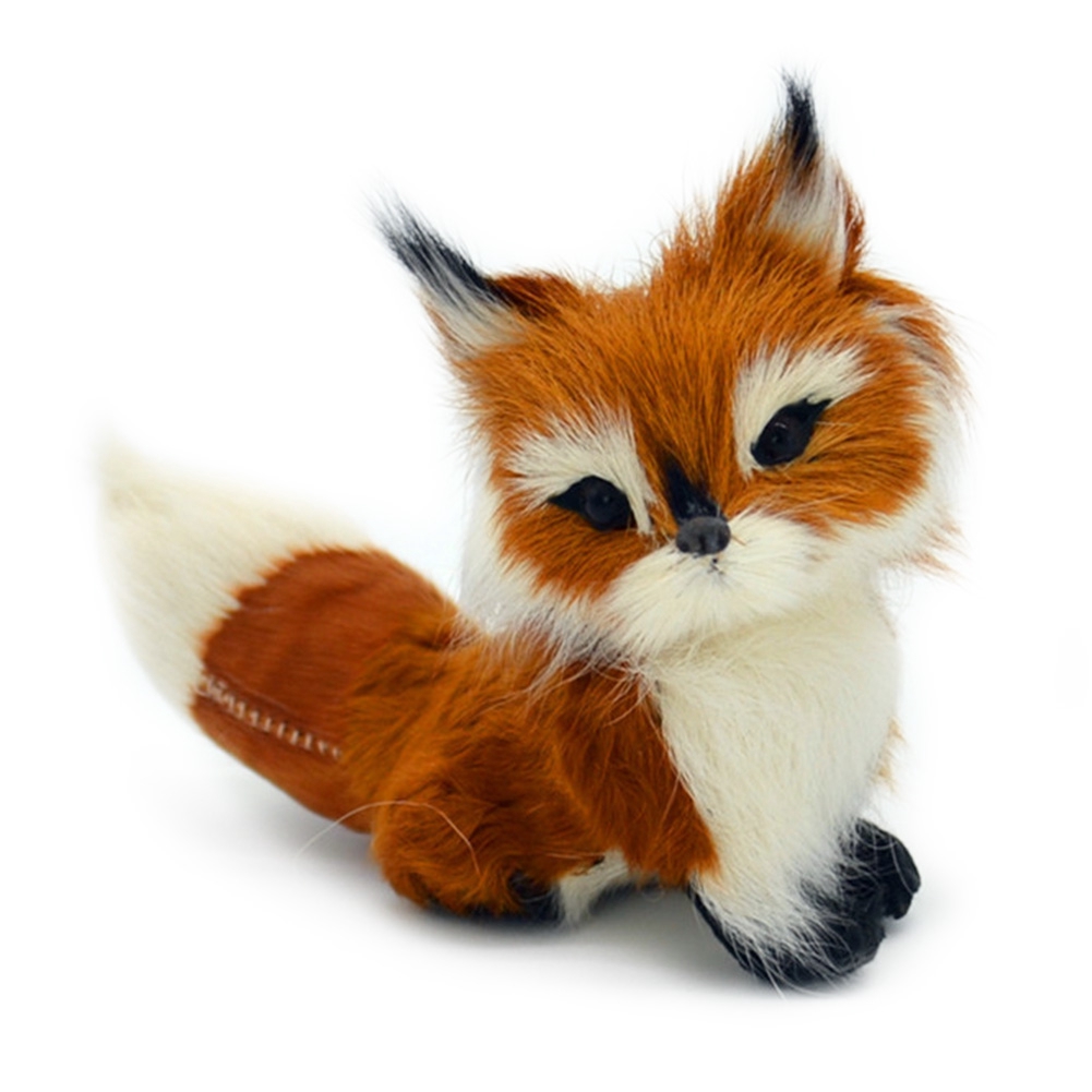 Toys Games Soft Toys Stuffed Animals Simulation Fox Plush Toy Imitation Furs Cute Fox Doll Gift Home Decor Dn Branded Soft Toys Soft Toys Stuffed Animals