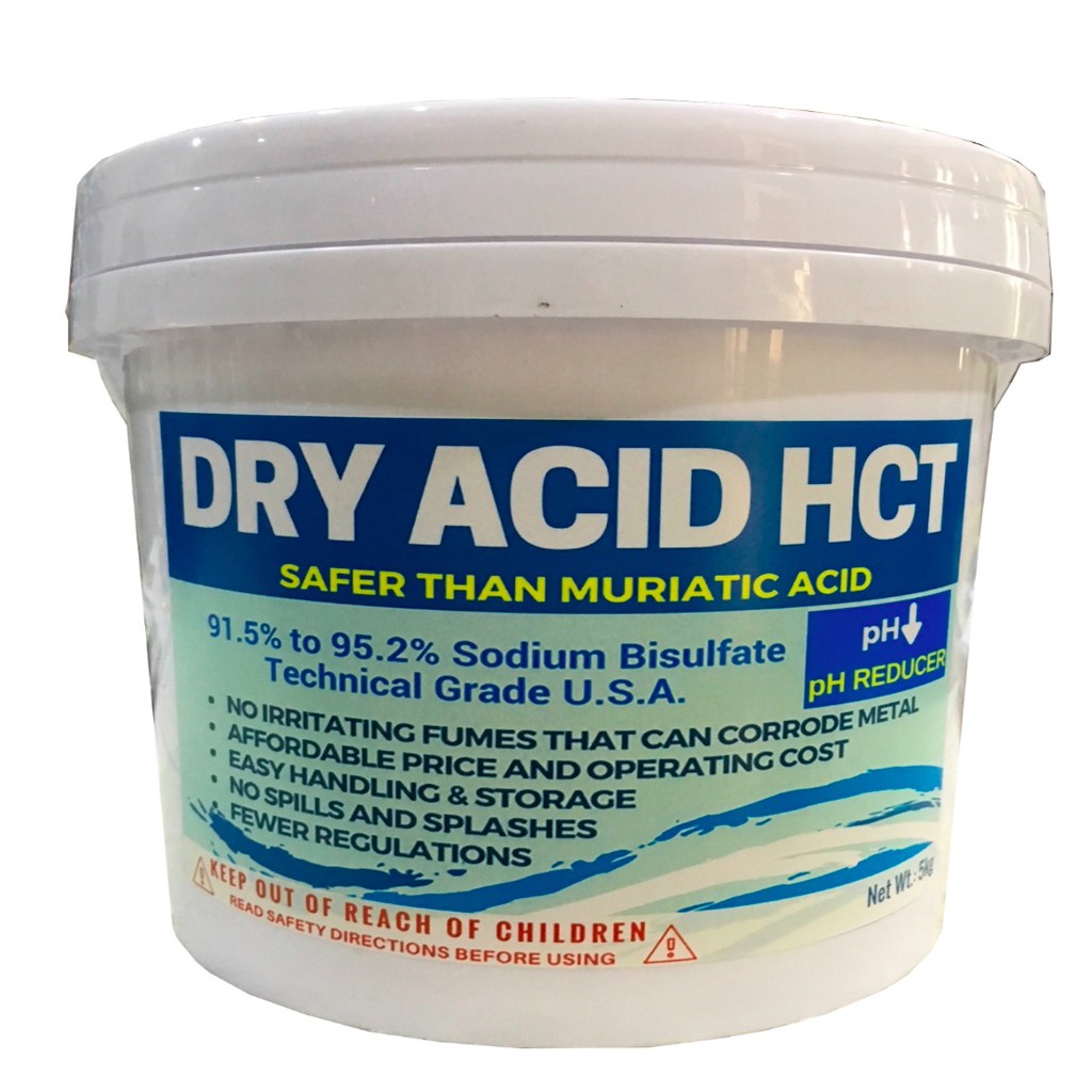 HCT Dry Acid pH Reducer for Swimming Pool 5 kg Shopee