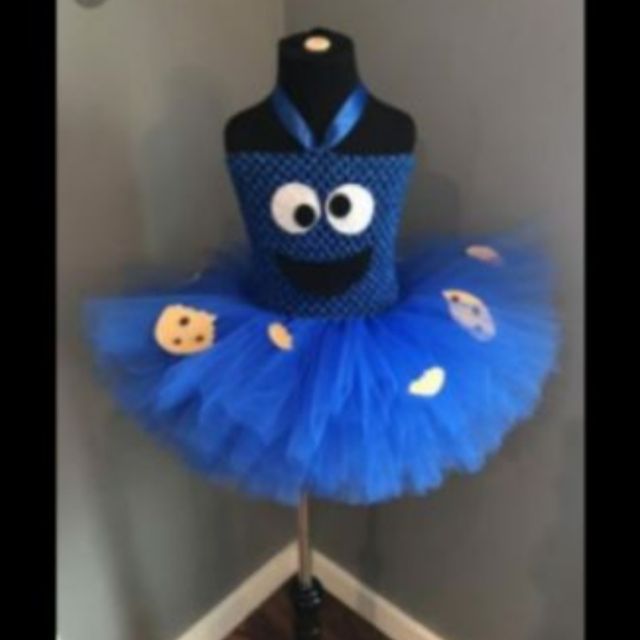 cookie monster tutu dress