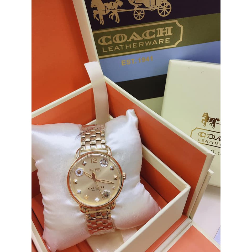 Coach Delancey Charm Gold Tone Watch Shopee Philippines