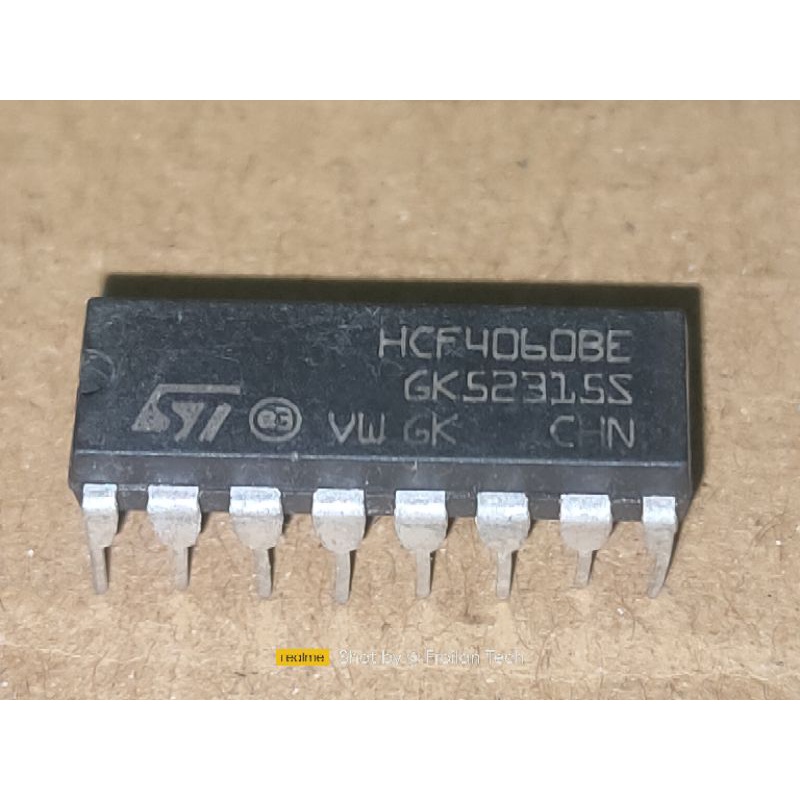 Hcf4060be Cmos 14 Stage Ripple Carry Binary Counterdivider And Oscillator 100original Shopee 5739