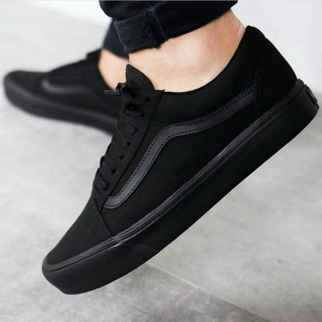 Era Authentic Men Shoes Sneakers Vans Authentic Full Black Work Shoes