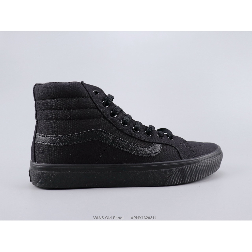 vans old skool all black high tops