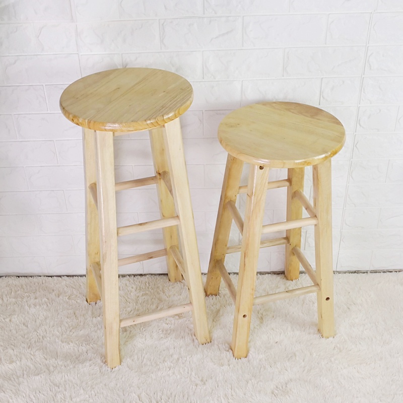 2021 Stools Solid Wood Bar Chair round Stool High Stool Wooden Stool