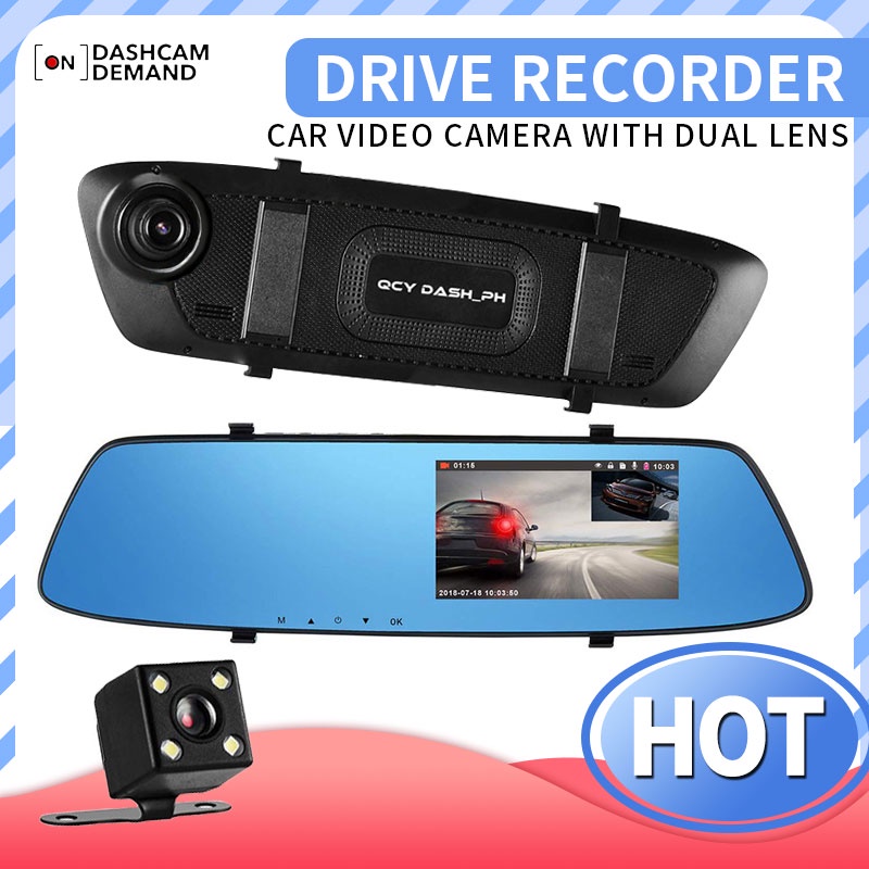 Dash Cam Rear View Mirror Car Camera Video Recorder Interior Car Mirror