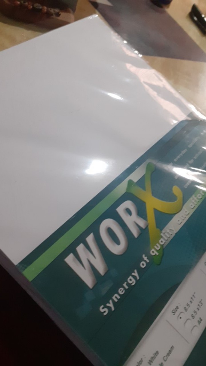 Wholesale! 100pcs Worx Specialty/Board Paper 90gsm / 200gsm White Short