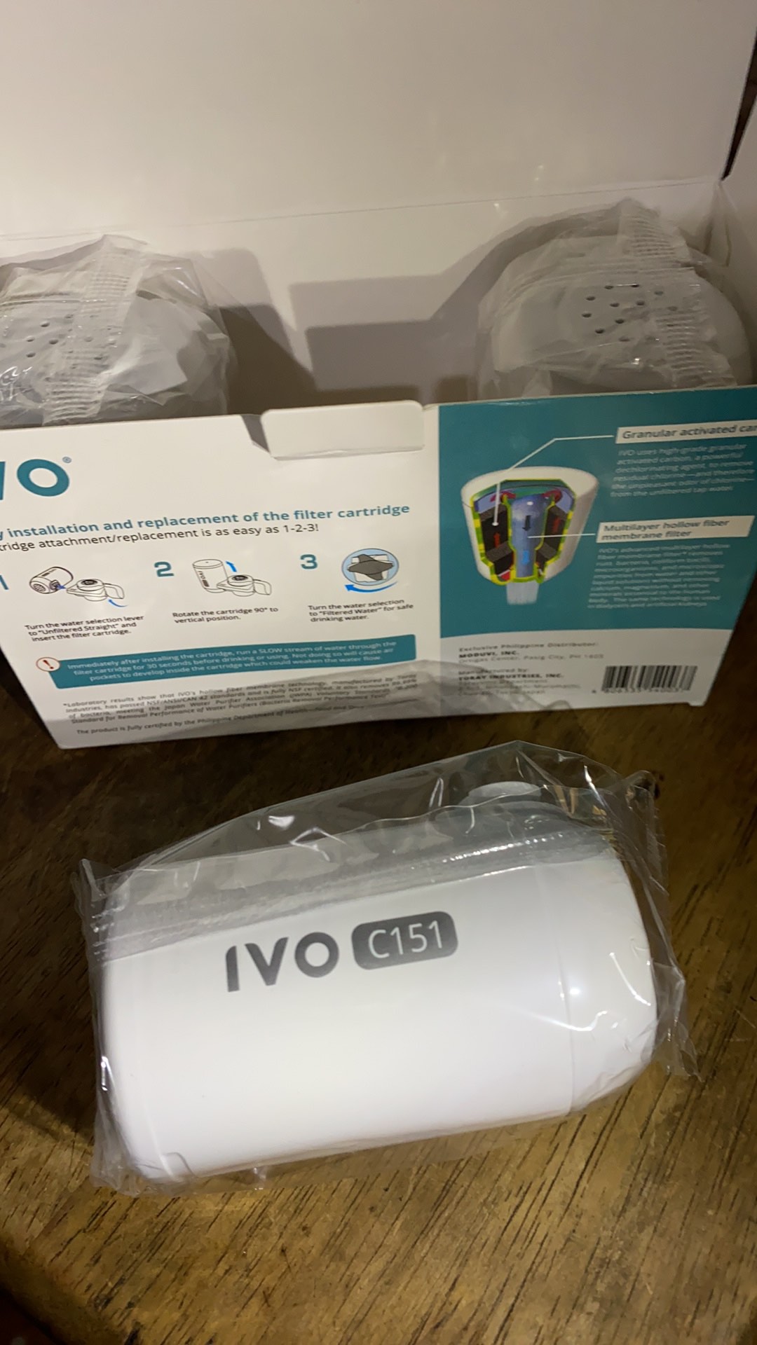 IVO Water Purifier Filter (Value Pack) C151 Filter Only Shopee