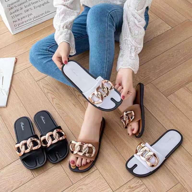 Ms Bestseller Korean Fashion Flats Sandals For Woman Shopee Philippines