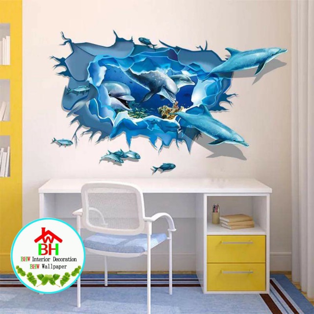 Bhw 3d Wall Sticker Art Decal Home Decor Shopee Philippines