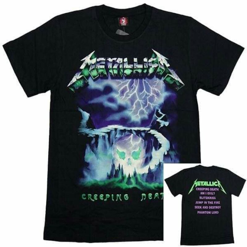 Rock Band Shirts Metallica Creeping Death Rock yeah Hot rock Brand