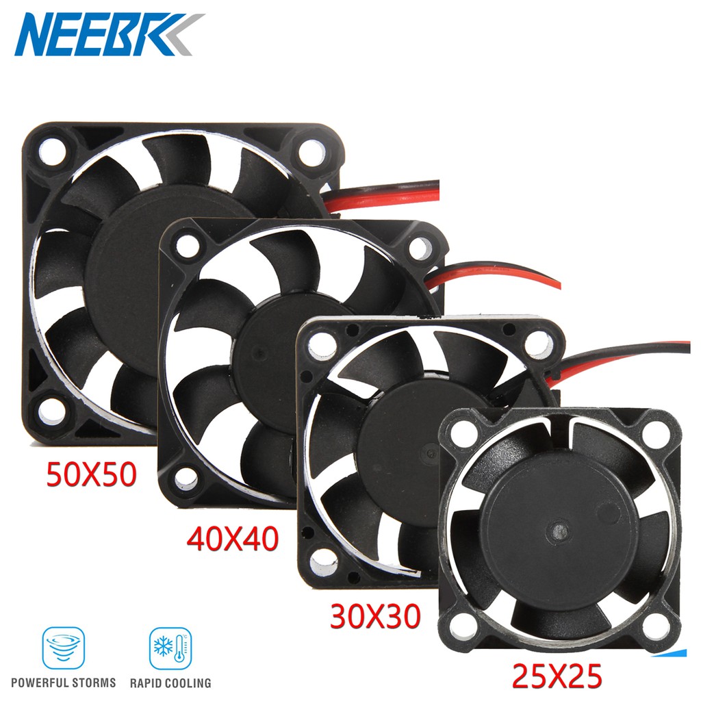 RC Motor Cooling Fan 25mm 30mm 35mm 40mm 50mm 5V-12V DC Motor ESC Fan ...