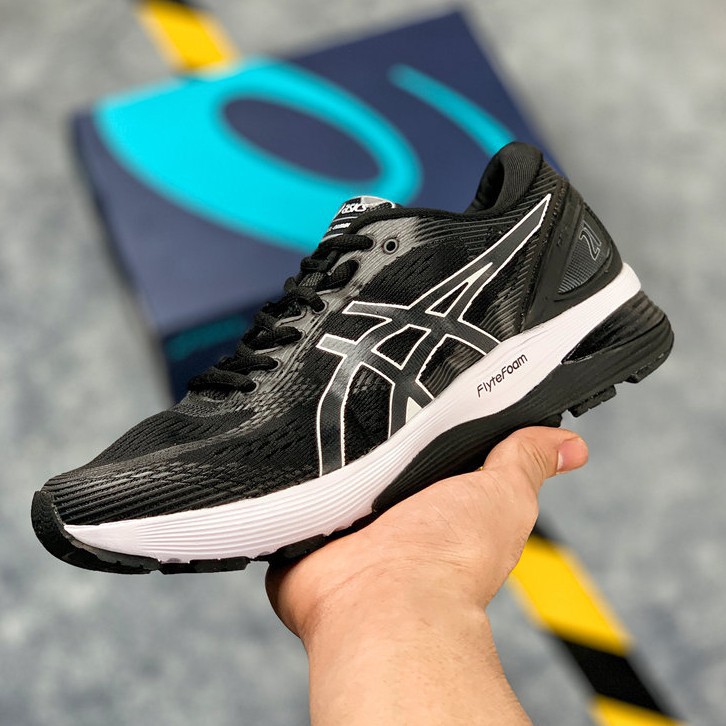 COD Authentic Asics Onitsuka tiger Gel-Nimbus Black and White Running Shoes  | Shopee Philippines