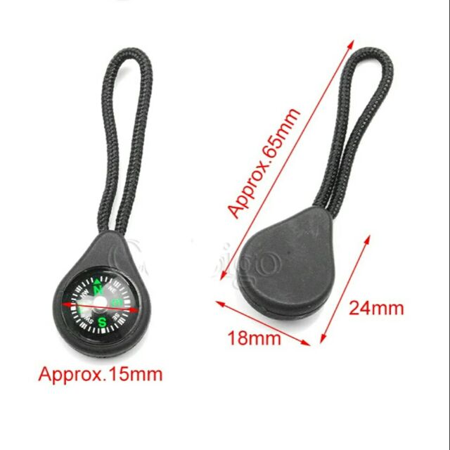 COMPASS ZIPPER PULL BLACK FOR EDC AND PREPPERS Shopee Philippines